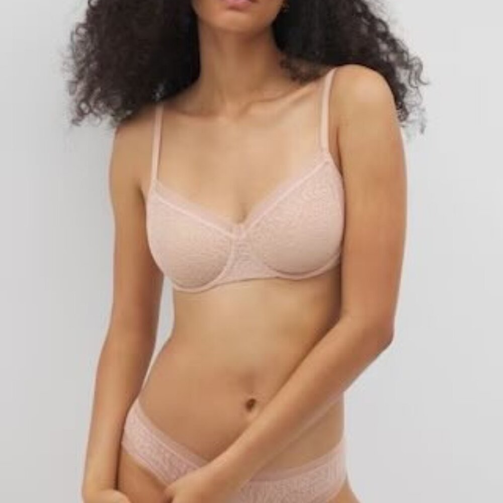 Soma 38D Lace Bra Hush • Balconette, Stretch, EUC